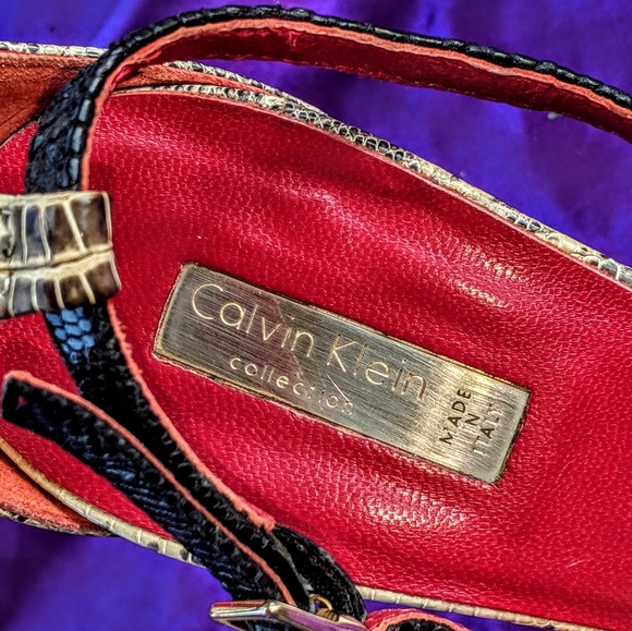 Calvin Klein snakeskin heels - Picture 6 of 10